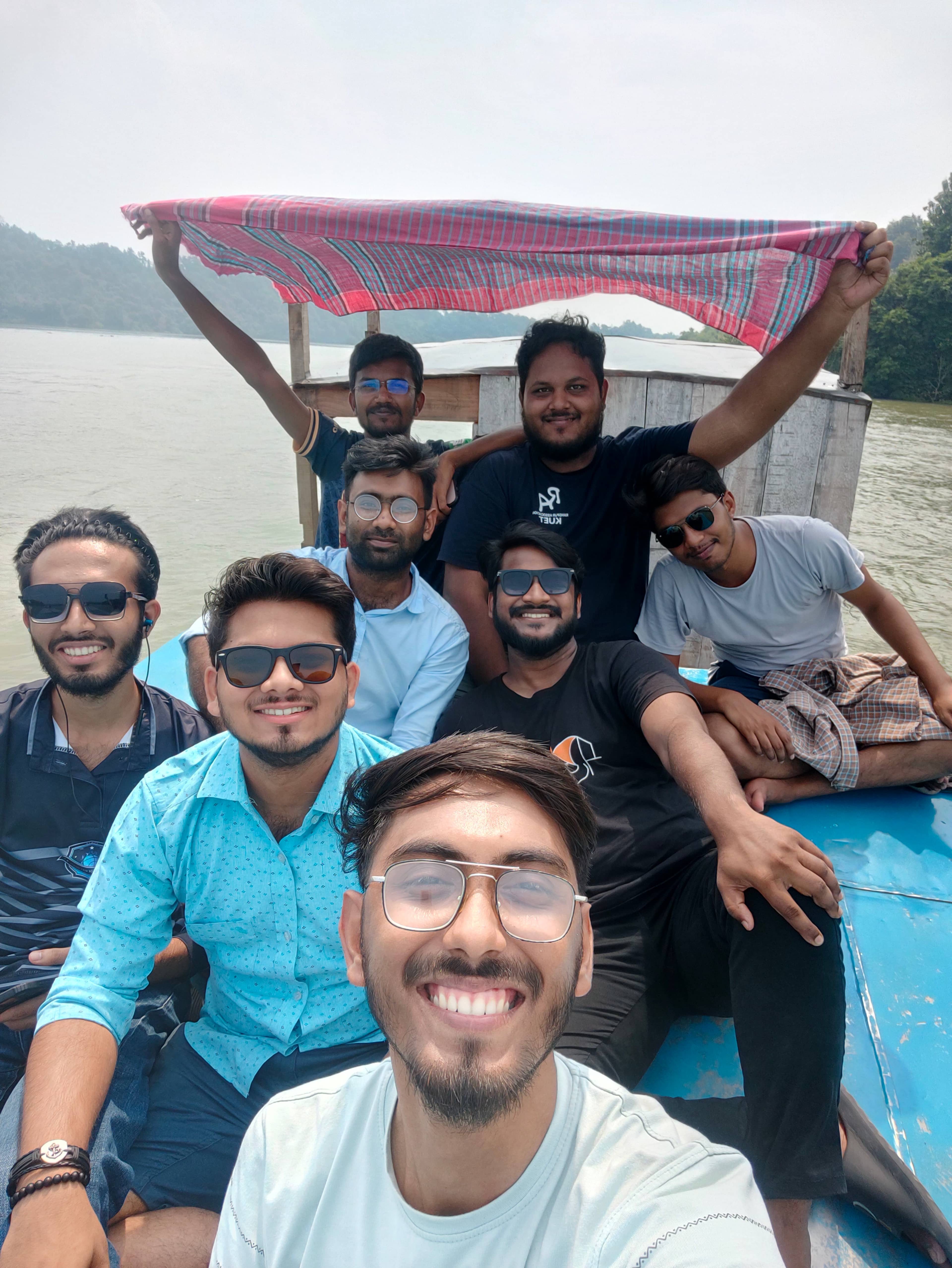 কাপ্তাই-এ বিএমই '১৮ এর গামছা উত্তোলণ